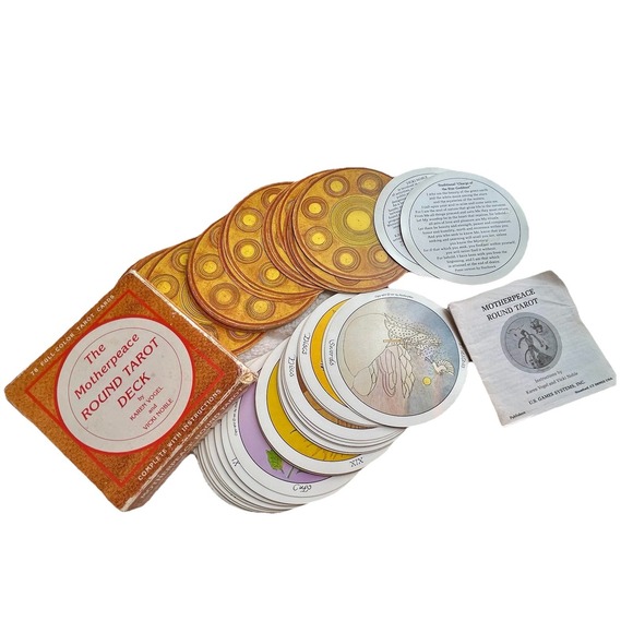 Other - Vintage The Motherpeace Round Tarot Deck Karen Vogel & Vicki Noble Complete 1983